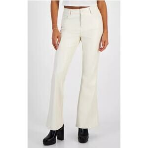 Dollhouse Juniors' Faux-Leather FivePocket Flare Pants 11/12